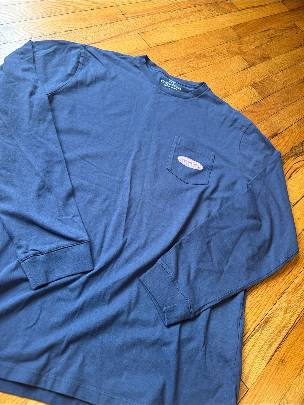 Long-Sleeve Pocket Tee - Navy